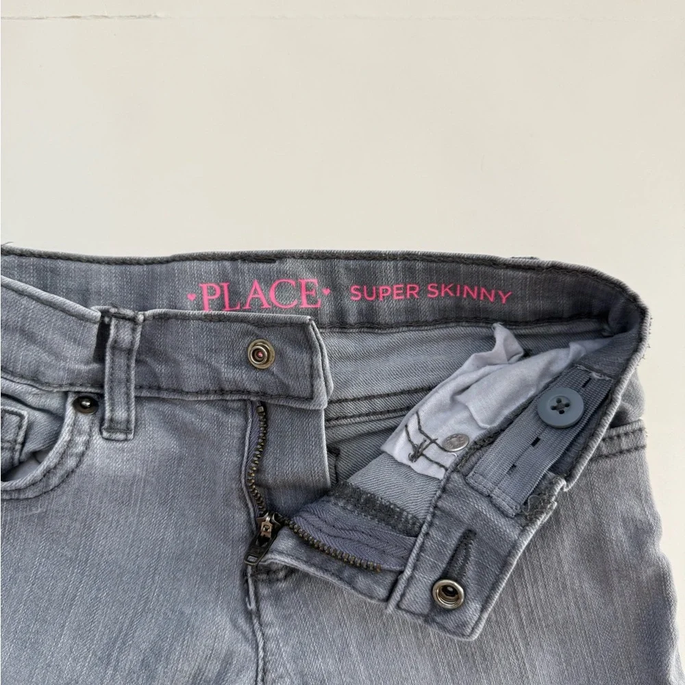 The Children’s Place Girls Super Skinny Jeans Size 6 Bundle Black & Gray